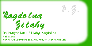 magdolna zilahy business card